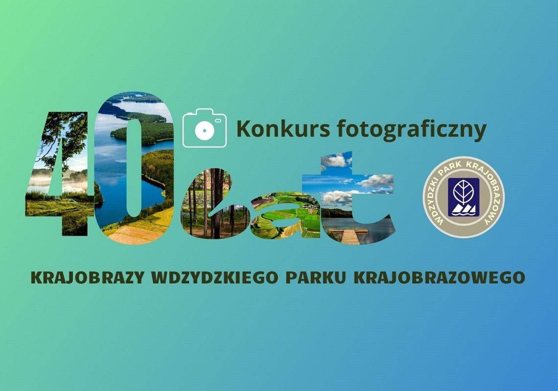 Grafika 1: Konkurs fotograficzny "Krajobrazy Wdzydzkiego Parku Krajobrazowego" - zaproszenie