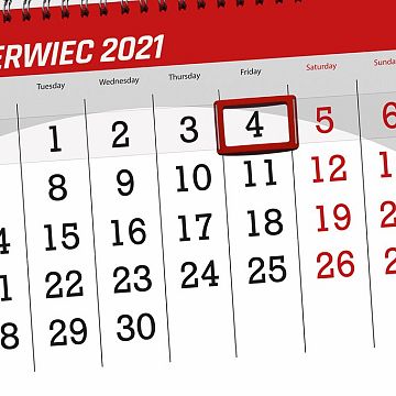 Grafika 4 czerwca 2021 r. dniem wolnym od pracy