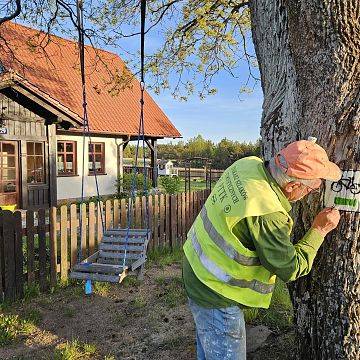 Grafika Odnowienie oznakowania szlaku „Dookoła Jezior Wdzydzkich”