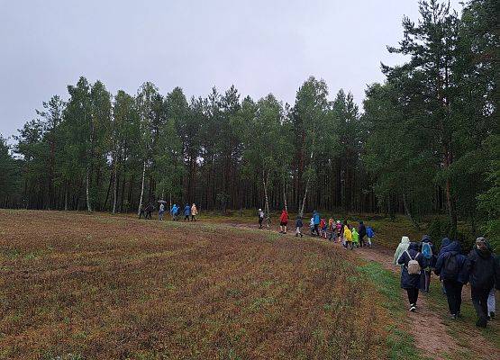 Uczestnicy spotkania w drodze do lasu. Fot. Maja Greinke