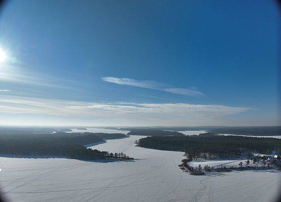Jezior Wdzydze fot. K.Libera Widok z lotu ptaka na jezioro Wdzydze.
