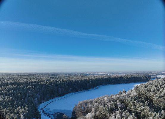 Jezioro Schodno. fot. K.Libera Widok z lotu ptaka na jezioro Schodno.