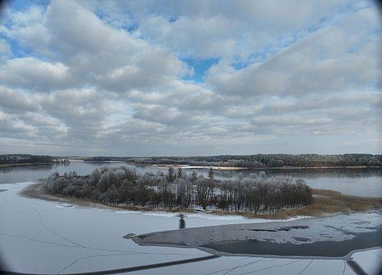 Wyspa Sidły, fot. K.Libera Widok z lotu ptaka na wyspę Sidły.