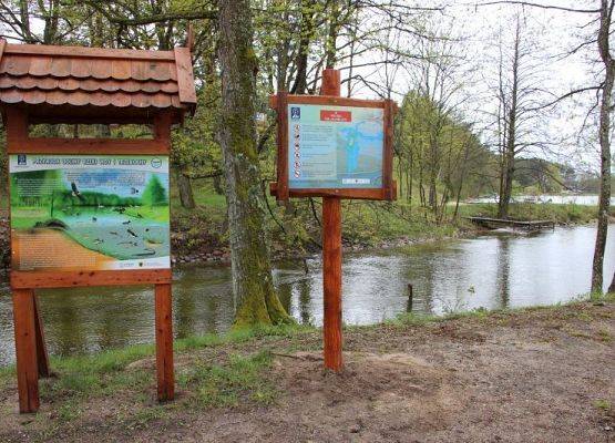 Tablice informacyjne dla turystów odwiedzających Wdzydzki Park Krajobrazowy grafika