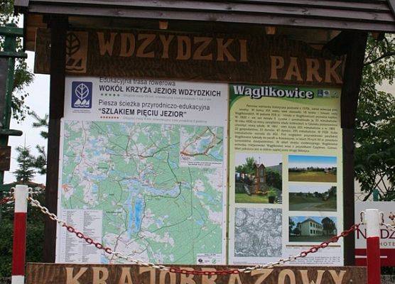 Tablica z mapą WPK w Wąglikowicach