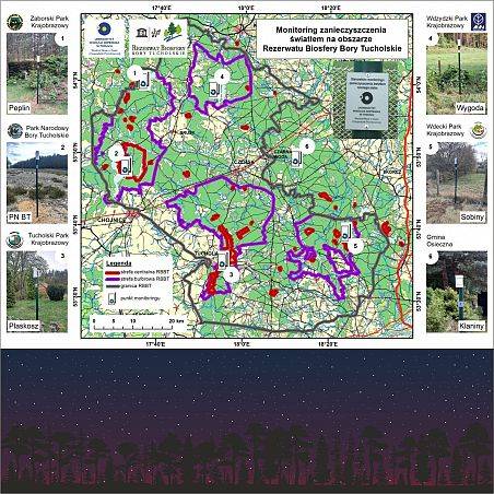 Monitoring zanieczyszczenia światłem w Rezerwacie Biosfery Bory Tucholskie Grafika Monitoring zanieczyszczenia światłem w Rezerwacie Biosfery Bory Tucholskie